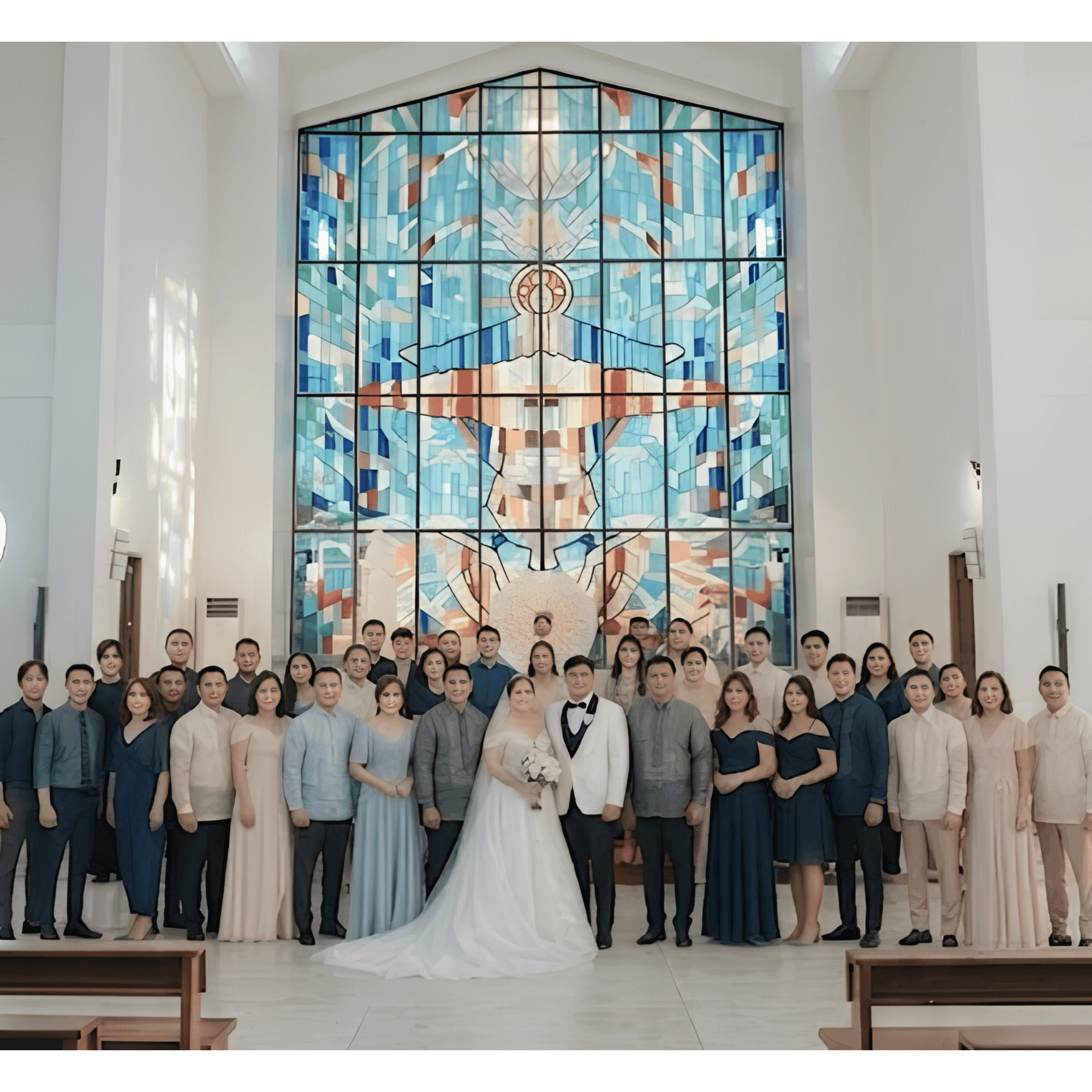 James and Teen wedding party